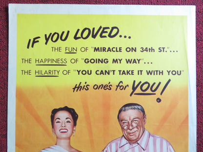 SALLY AND SAINT ANNE US INSERT (14"x 36") POSTER ANN BLYTH EDMUND GWENN 1952 Rendezvous Cinema Movie posters