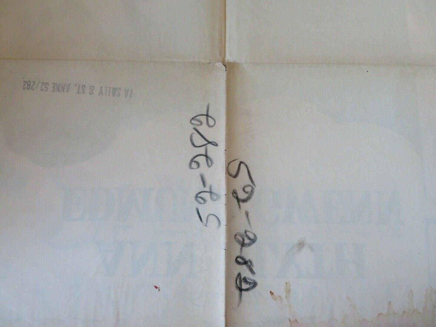 SALLY AND SAINT FOLDED US ONE SHEET POSTER ANN BLYTH EDMUND GWENN 1952 Movie posters