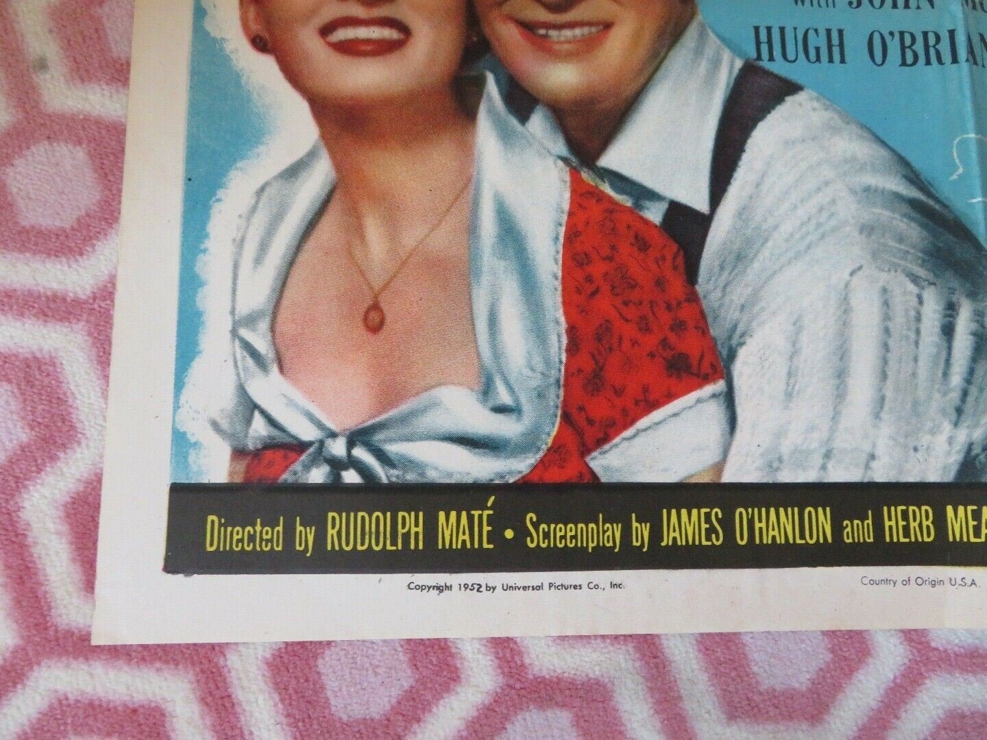 SALLY AND SAINT FOLDED US ONE SHEET POSTER ANN BLYTH EDMUND GWENN 1952 Movie posters