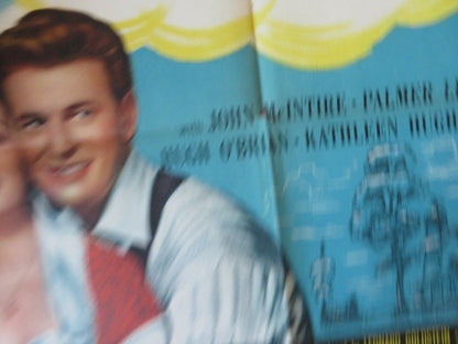 SALLY AND SAINT FOLDED US ONE SHEET POSTER ANN BLYTH EDMUND GWENN 1952 Movie posters