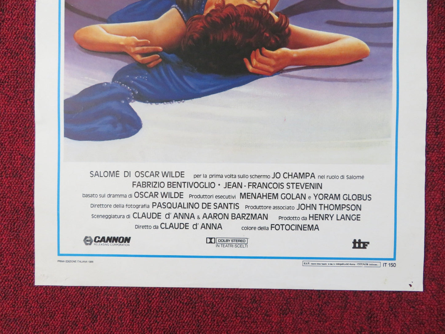 SALOME ITALIAN LOCANDINA POSTER CANNON TOMAS MILIAN 1986 Rendezvous Cinema Movie posters