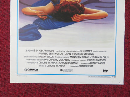 SALOME ITALIAN LOCANDINA POSTER CANNON TOMAS MILIAN 1986 Rendezvous Cinema Movie posters