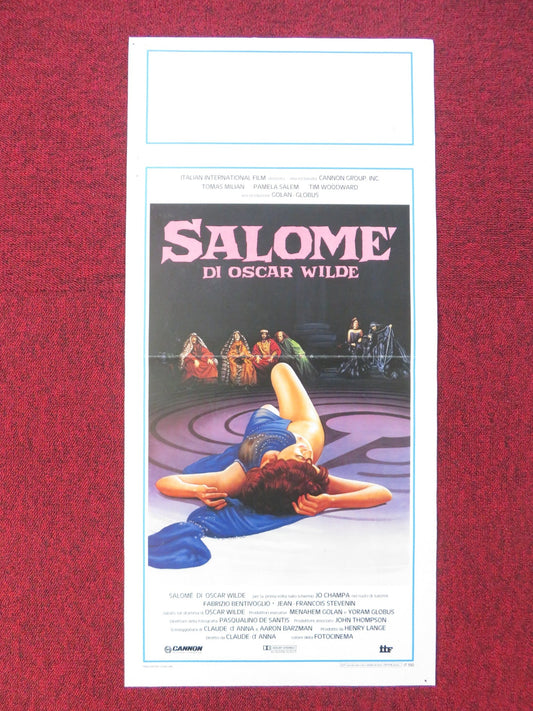 SALOME ITALIAN LOCANDINA POSTER CANNON TOMAS MILIAN 1986 Rendezvous Cinema Movie posters
