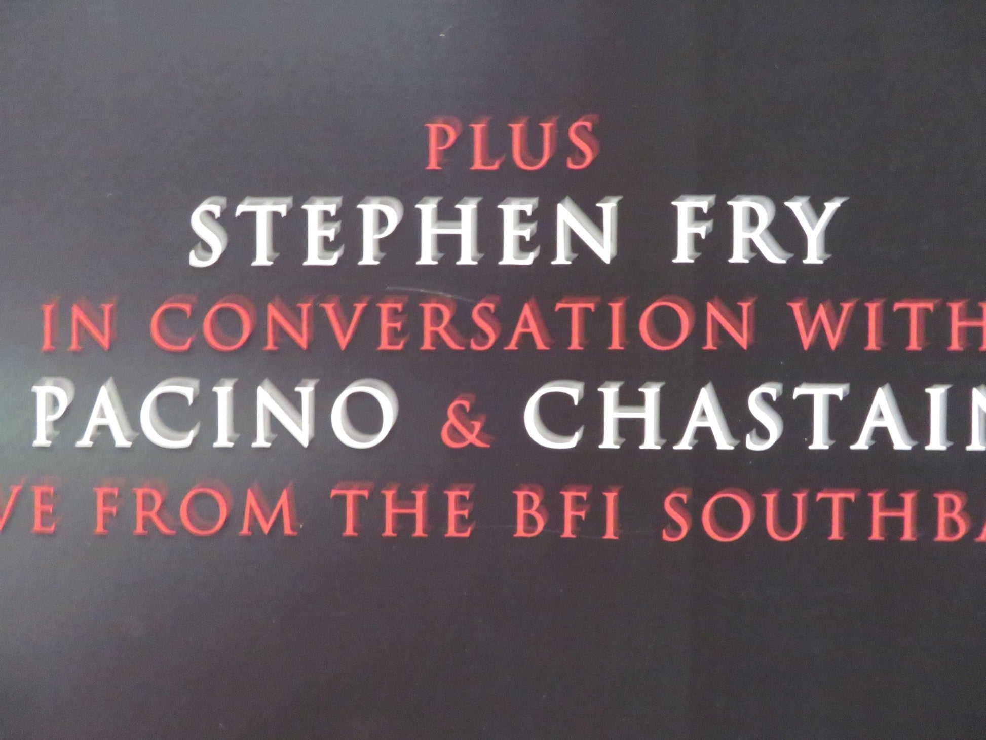 SALOME & WILDE SALOME UK QUAD ROLLED POSTER AL PACINO JESSICA CHASTAIN 2013 Rendezvous Cinema Movie posters