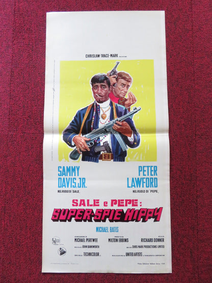 SALT AND PEPPER ITALIAN LOCANDINA POSTER SAMMY DAVIS JR. PATER LAWFORD 1968 Rendezvous Cinema Movie posters