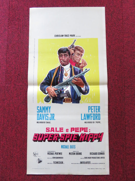SALT AND PEPPER ITALIAN LOCANDINA POSTER SAMMY DAVIS JR. PATER LAWFORD 1968 Rendezvous Cinema Movie posters