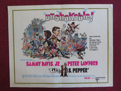 SALT AND PEPPER US HALF SHEET (22"x 28") POSTER SAMMY DAVIS JR. P LAWFORD 1968 Rendezvous Cinema Movie posters