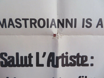 SALUT L'ARTISTE ONE SHEET POSTER FOLDED MARCELLO MASTROIANNI FRACOISE FABIAN Movie posters