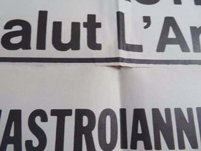 SALUT L'ARTISTE ONE SHEET POSTER FOLDED MARCELLO MASTROIANNI FRACOISE FABIAN Movie posters