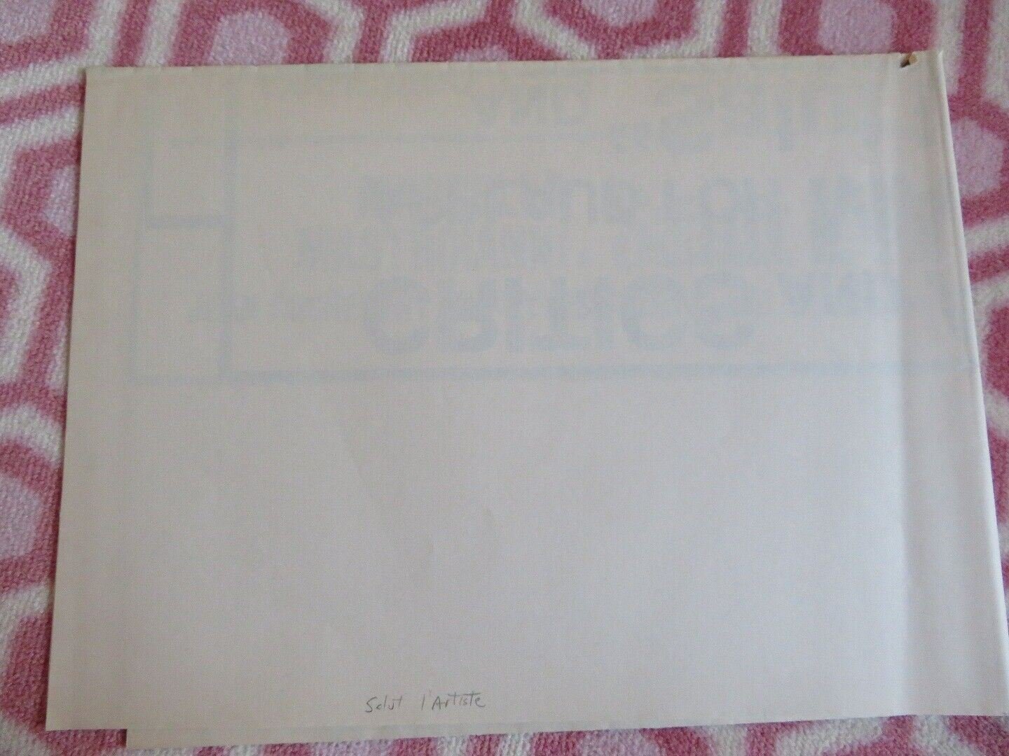 SALUT L'ARTSTE FOLDED US ONE SHEET POSTER MARCELLO MASTROIANNI 1973 Movie posters