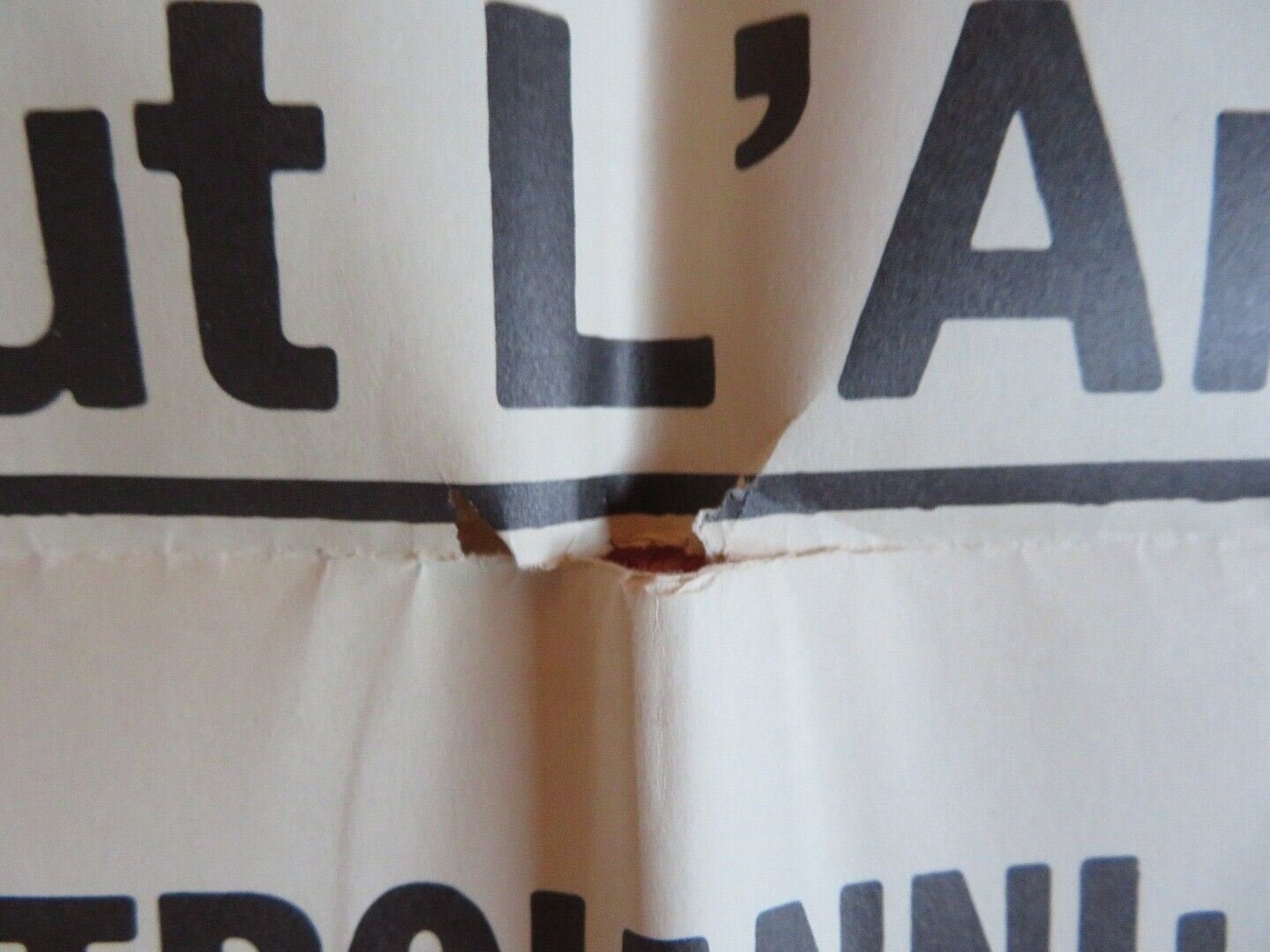 SALUT L'ARTSTE FOLDED US ONE SHEET POSTER MARCELLO MASTROIANNI 1973 Movie posters