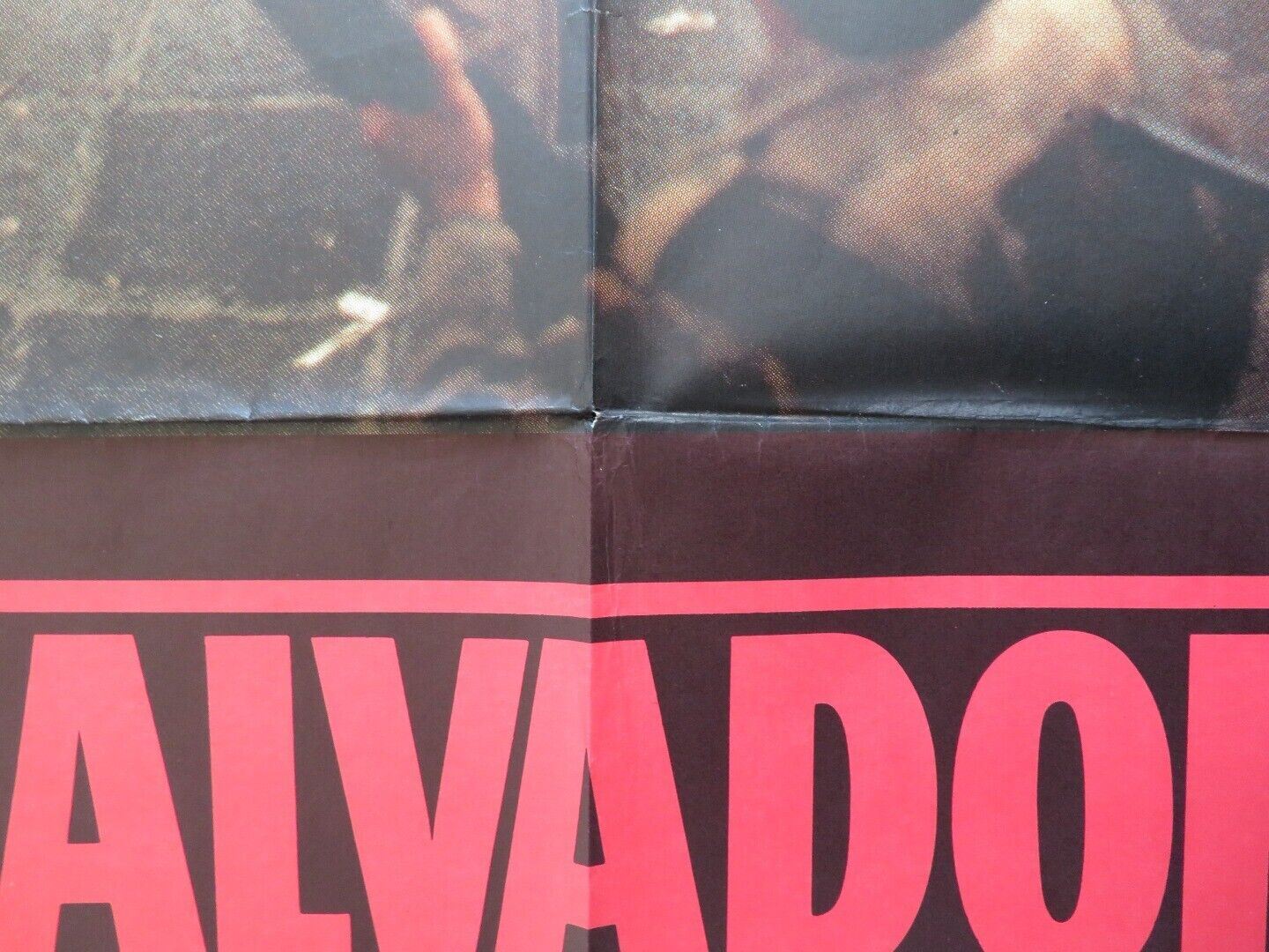 SALVADOR SPANISH ONE SHEET FOLDED POSTER OLIVER STONE JAMES WOODS 1986 - Rendezvous Cinema