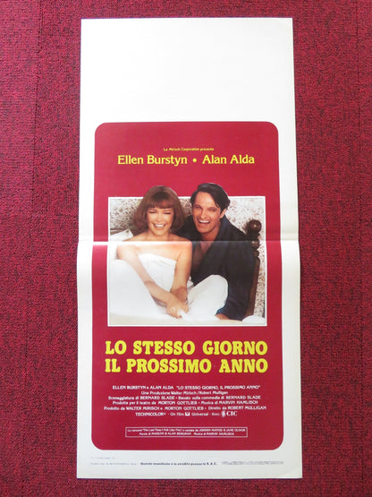 SAME TIME, NEXT YEAR ITALIAN LOCANDINA POSTER ELLEN BURSTYN ALAN ALDA 1978 Rendezvous Cinema Movie posters