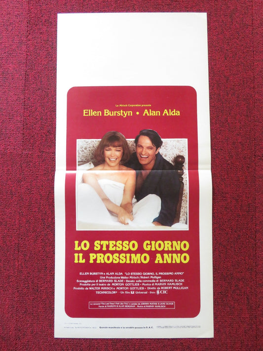 SAME TIME, NEXT YEAR ITALIAN LOCANDINA POSTER ELLEN BURSTYN ALAN ALDA 1978 Rendezvous Cinema Movie posters