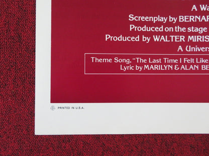 SAME TIME, NEXT YEAR - STYLE B FOLDED US ONE SHEET POSTER ELLEN BURSTYN 1978 Rendezvous Cinema Movie posters