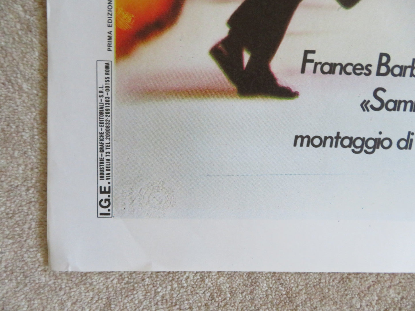 SAMMY AND ROSIE GET LAID ITALIAN 2 FOGLIO POSTER SHASHI KAPOOR F. BARBER 1987 Rendezvous Cinema Movie posters