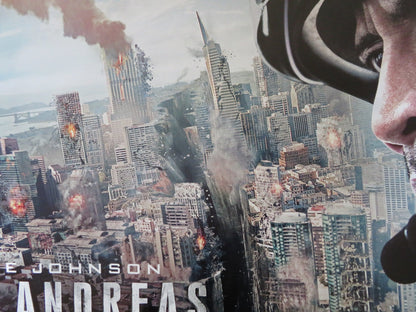 SAN ANDREAS UK QUAD (30"x 40") ROLLED POSTER DWAYNE JOHNSON CARLA GUGINO 2015 Rendezvous Cinema Movie posters