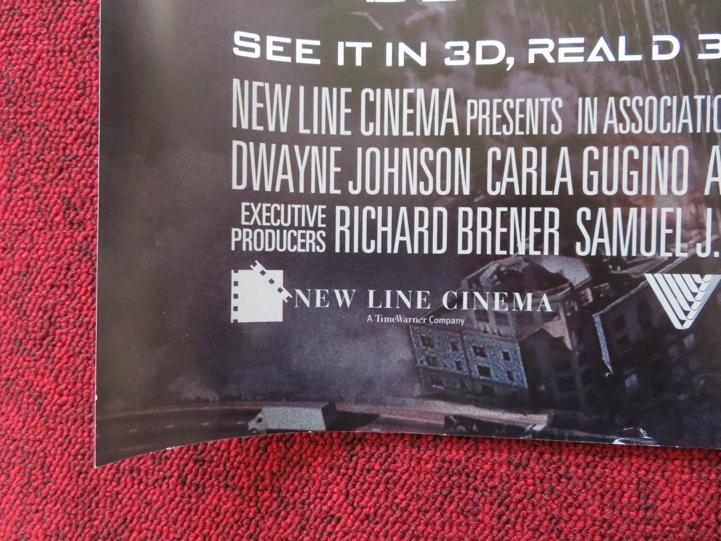 SAN ANDREAS UK QUAD (30"x 40") ROLLED POSTER DWAYNE JOHNSON CARLA GUGINO 2015 Rendezvous Cinema Movie posters