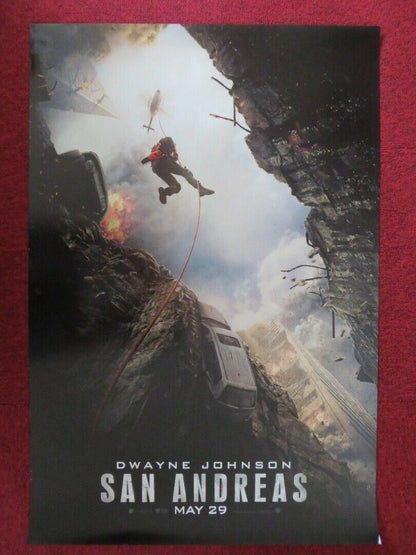SAN ANDREAS US ONE SHEET ROLLED POSTER DWAYNE JOHNSON 2015 Movie posters