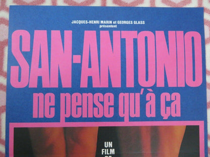 SAN-ANTONIO NE PENSE QU A CA BELGIUM (23"x 15.5") POSTER PHILIPPE GASTE 1981 - Rendezvous Cinema