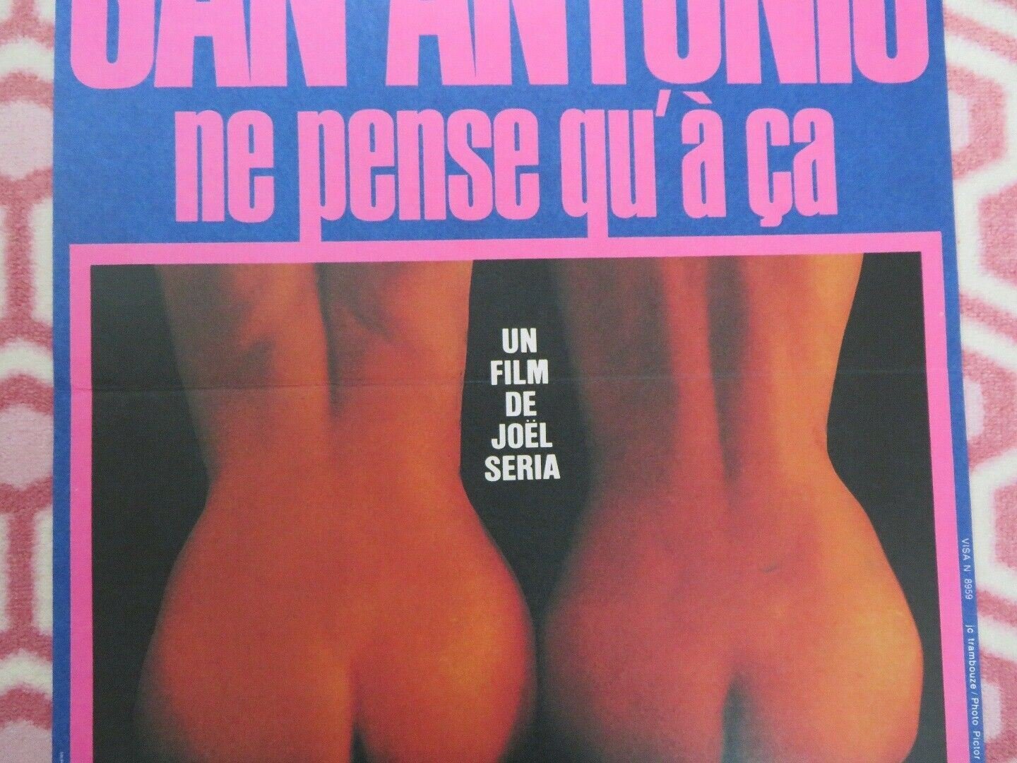 SAN-ANTONIO NE PENSE QU A CA BELGIUM (23"x 15.5") POSTER PHILIPPE GASTE 1981 - Rendezvous Cinema