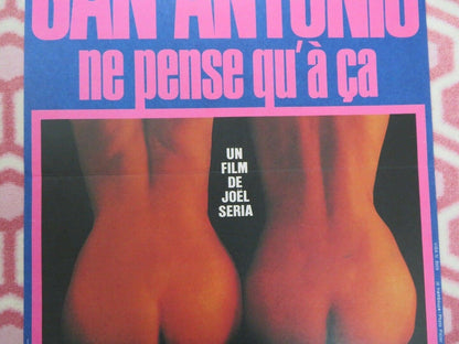 SAN-ANTONIO NE PENSE QU A CA BELGIUM (23"x 15.5") POSTER PHILIPPE GASTE 1981 - Rendezvous Cinema
