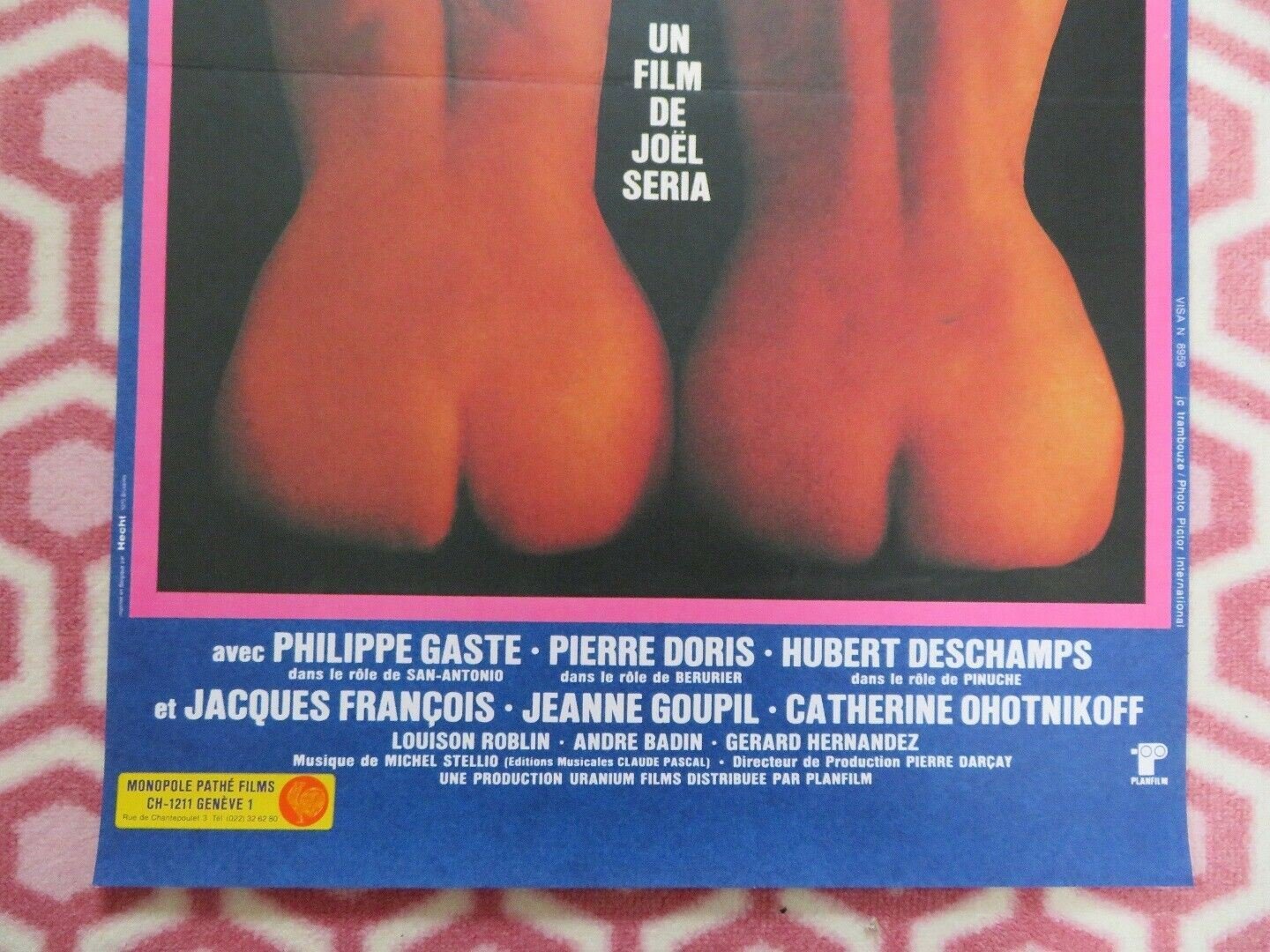 SAN-ANTONIO NE PENSE QU A CA BELGIUM (23"x 15.5") POSTER PHILIPPE GASTE 1981 - Rendezvous Cinema