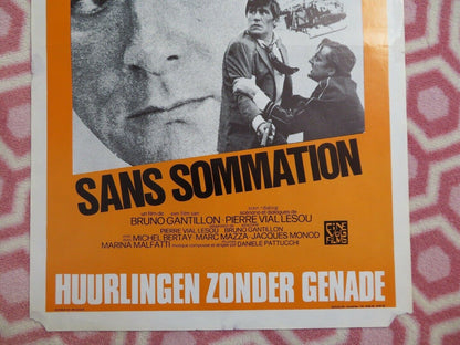 SAN SOMMATION/Without Warning BELGIUM (21.5"x14.5") POSTER MAURICE RONT 1973 Movie posters