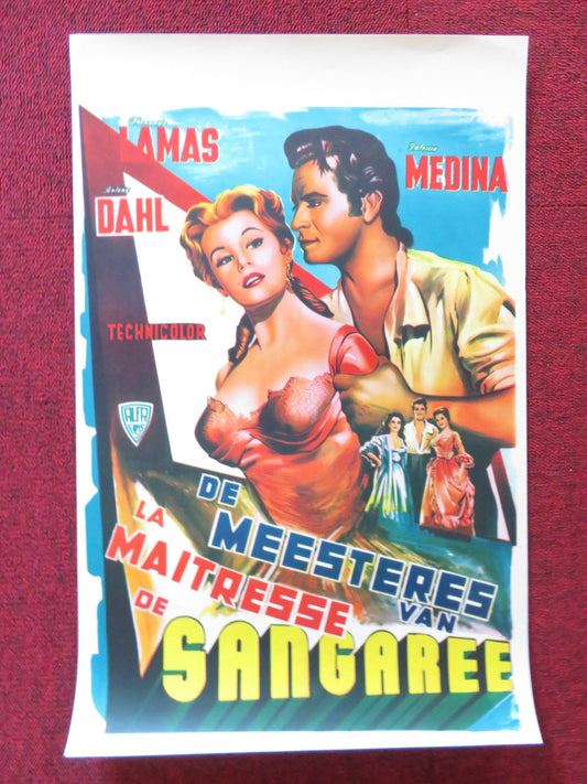 SANGAREE BELGIUM (13.5"x 21") POSTER FERNANDO LAMAS ARLENE DAHL R1960 Rendezvous Cinema Movie posters