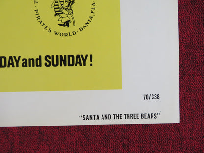 SANTA AND THE THREE BEARS FOLDED US ONE SHEET POSTER HAL SMITH 1970 Rendezvous Cinema Movie posters