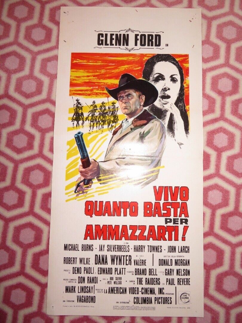SANTEE ITALIAN LOCANDINA (27.5"x13") POSTER GLEN FORD 1974 Movie posters