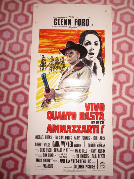 SANTEE ITALIAN LOCANDINA (27.5"x13") POSTER GLEN FORD 1974 Movie posters