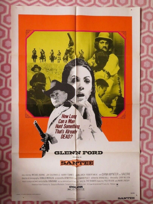 SANTEE US ONE SHEET POSTER GLEN FORD MICHAEL BURNS 1973 Movie posters