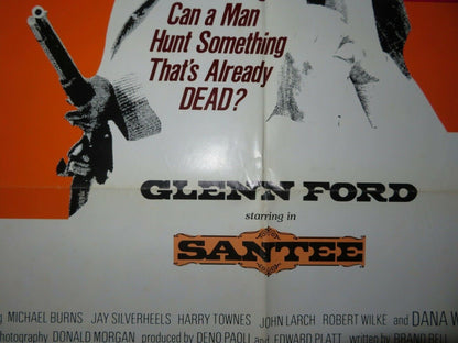 SANTEE US ONE SHEET POSTER GLEN FORD MICHAEL BURNS 1973 Movie posters