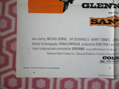 SANTEE US ONE SHEET POSTER GLEN FORD MICHAEL BURNS 1973 Movie posters