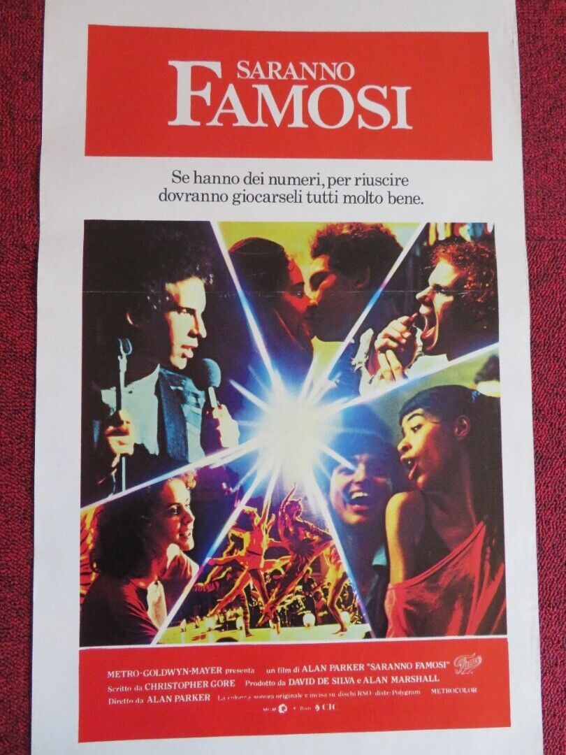 SARANNO FAMOSI / Fame ITALIAN LOCANDINA (27.5"x13.5") POSTER ALAN PARKER 1980 - Rendezvous Cinema