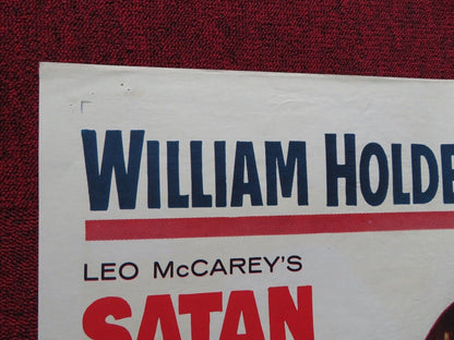 SATAN NEVER SLEEPS FOLDED US ONE SHEET POSTER WILLIAM HOLDEN CLIFTON WEBB 1962 Movie posters