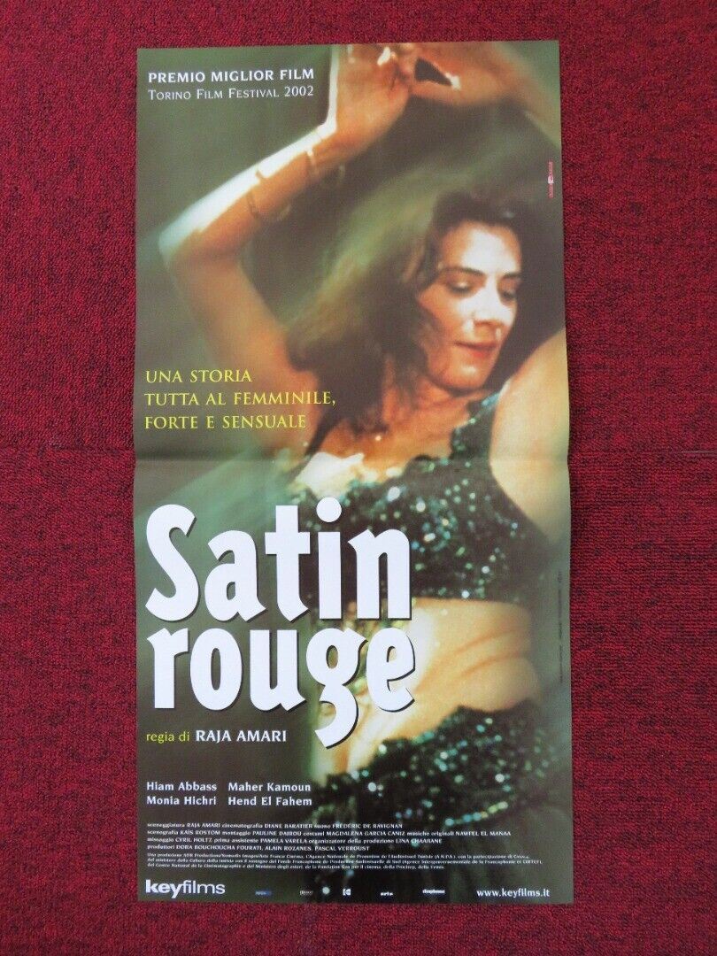 SATIN ROUGE ITALIAN LOCANDINA (25.5"x12.5") POSTER HIAM ABBASS MAHER KAMOUN '02 Rendezvous Cinema Movie posters