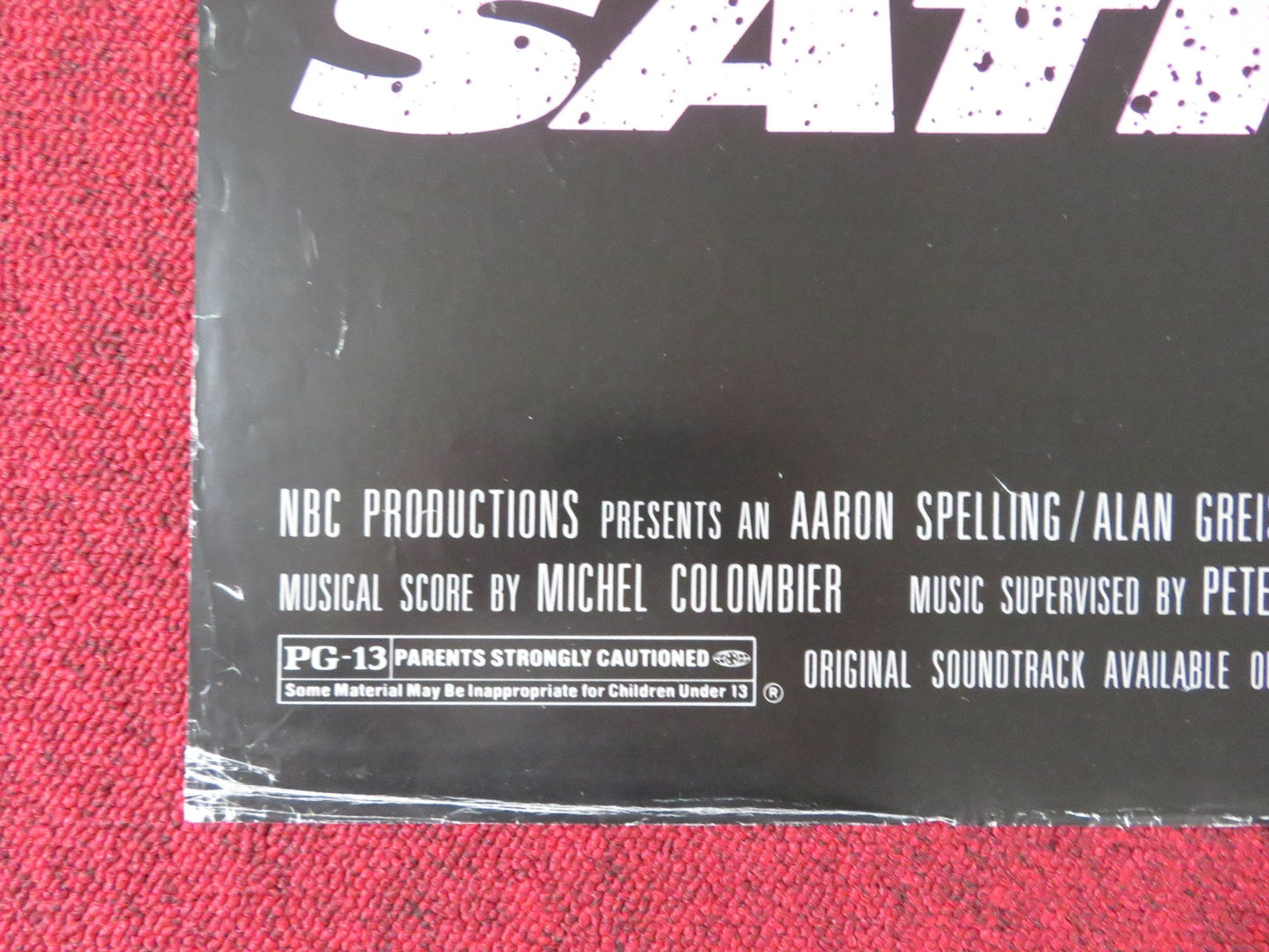 SATISFACTION FOLDED US ONE SHEET POSTER JUSTINE BATEMAN LIAM NEESON 1988 Rendezvous Cinema Movie posters