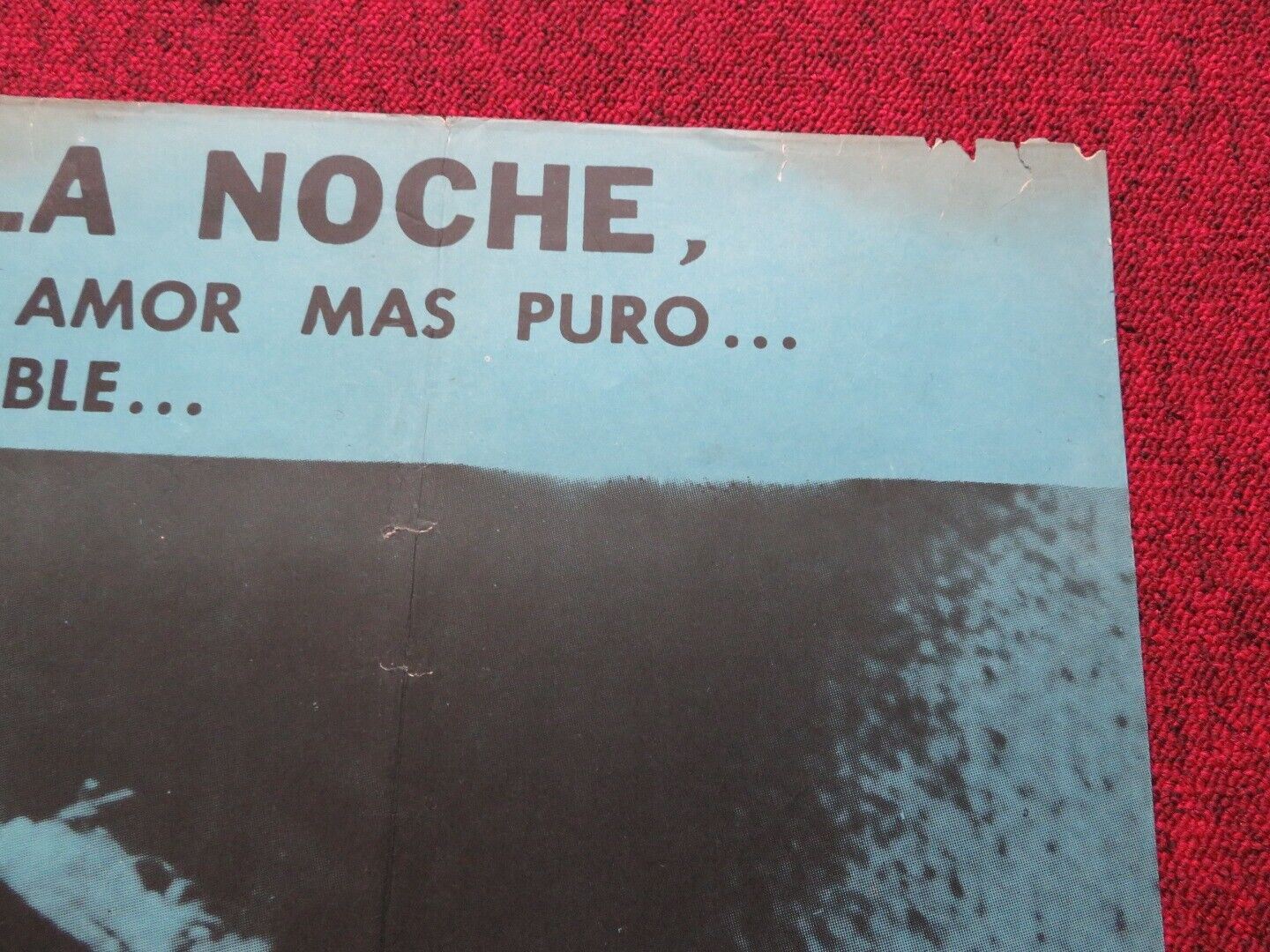 SATURDAY NIGHT FOLDED ARGENTINA POSTER RUTH RADOVAN ZORAN STOL 1957 - Rendezvous Cinema