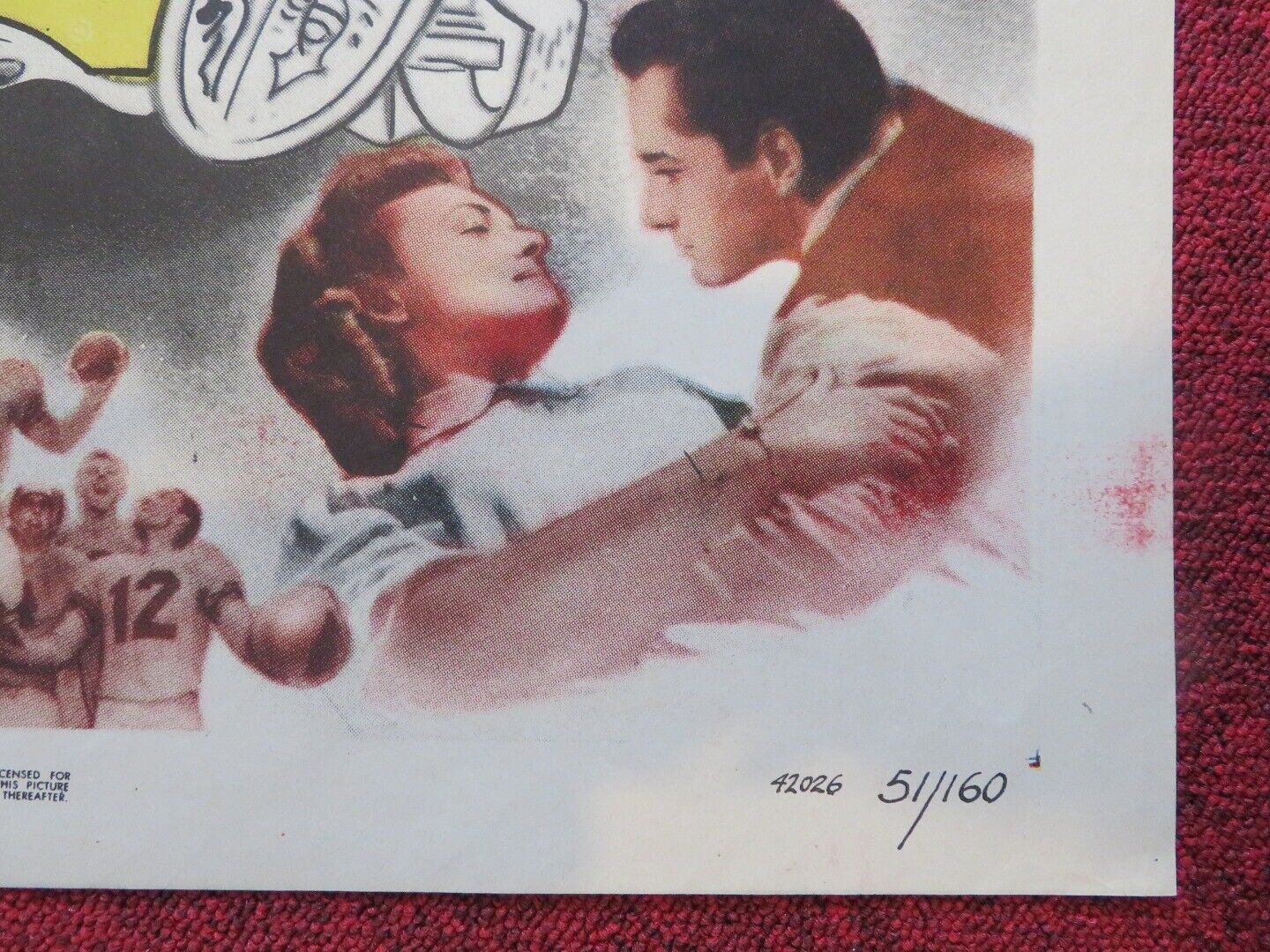 SATURDAY'S HERO FOLDED US ONE SHEET POSTER JOHN DEREK DONNA REED 1951 Movie posters
