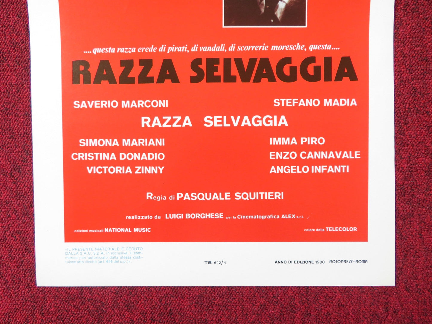 SAVAGE BREED ITALIAN LOCANDINA POSTER SAVERIO MARCONI STEFANO MADIA 1980 Rendezvous Cinema Movie posters