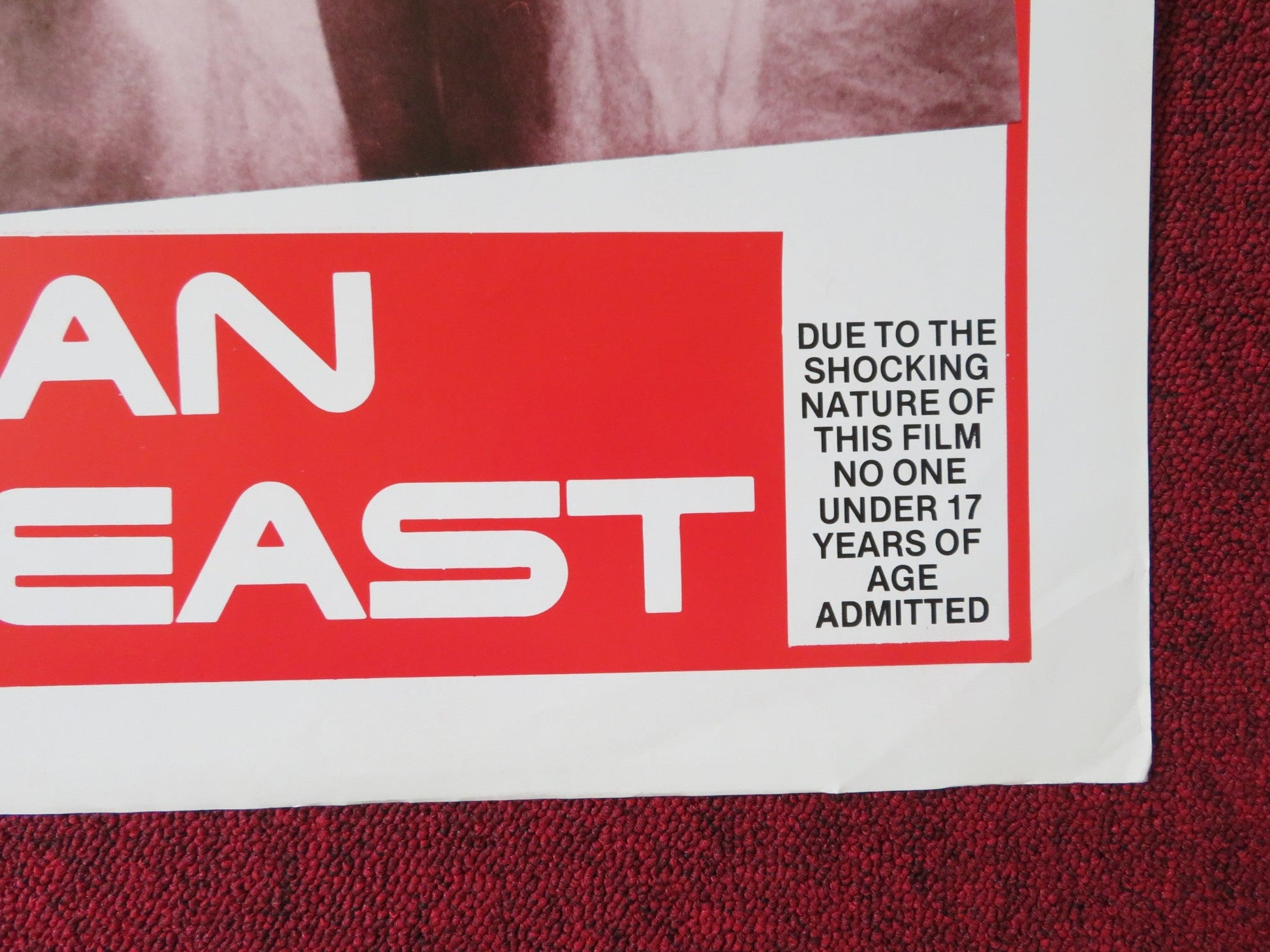 SAVAGE MAN SAVAGE BEAST US TRI FOLDED ONE SHEET ROLLED POSTER G.RINALDI 1975 Rendezvous Cinema Movie posters