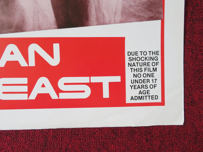 SAVAGE MAN SAVAGE BEAST US TRI FOLDED ONE SHEET ROLLED POSTER G.RINALDI 1975 Rendezvous Cinema Movie posters