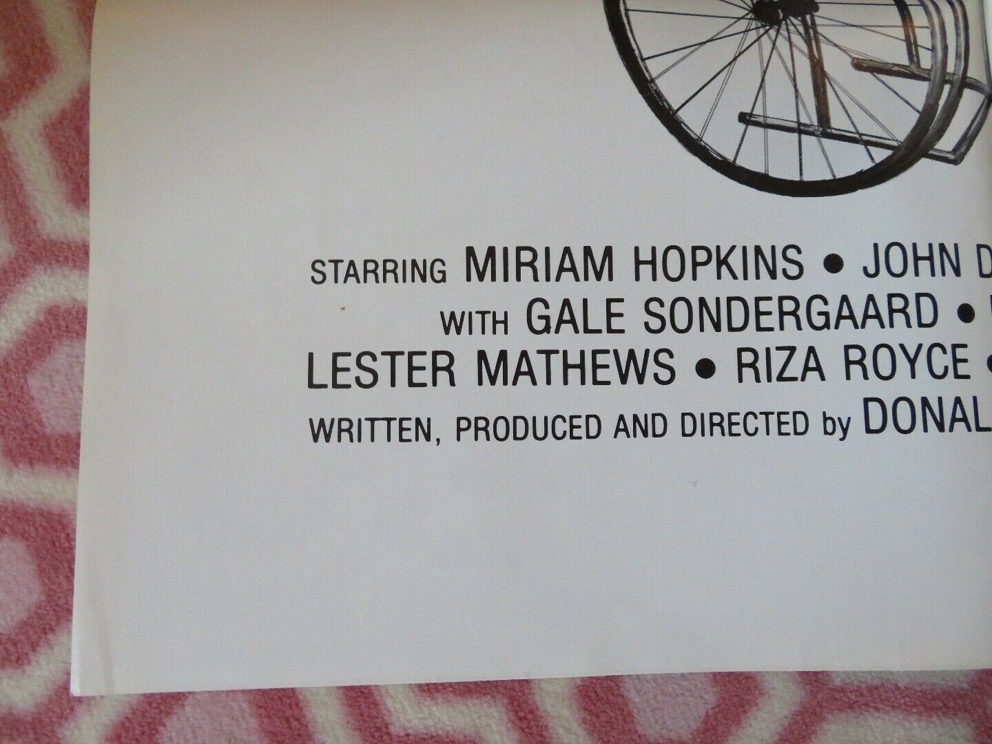 SAVAGE MIRROR /Hollywood Horror House FOLDED US ONE SHEET POSTER M HOPKINS 1970 Movie posters