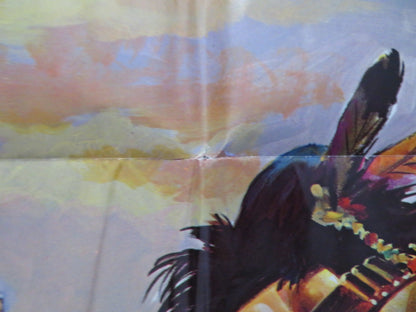 SAVAGE RED, OUTLAW WHITE FOLDED US ONE SHEET POSTER ROBERT PADILLA 1975 Rendezvous Cinema Movie posters