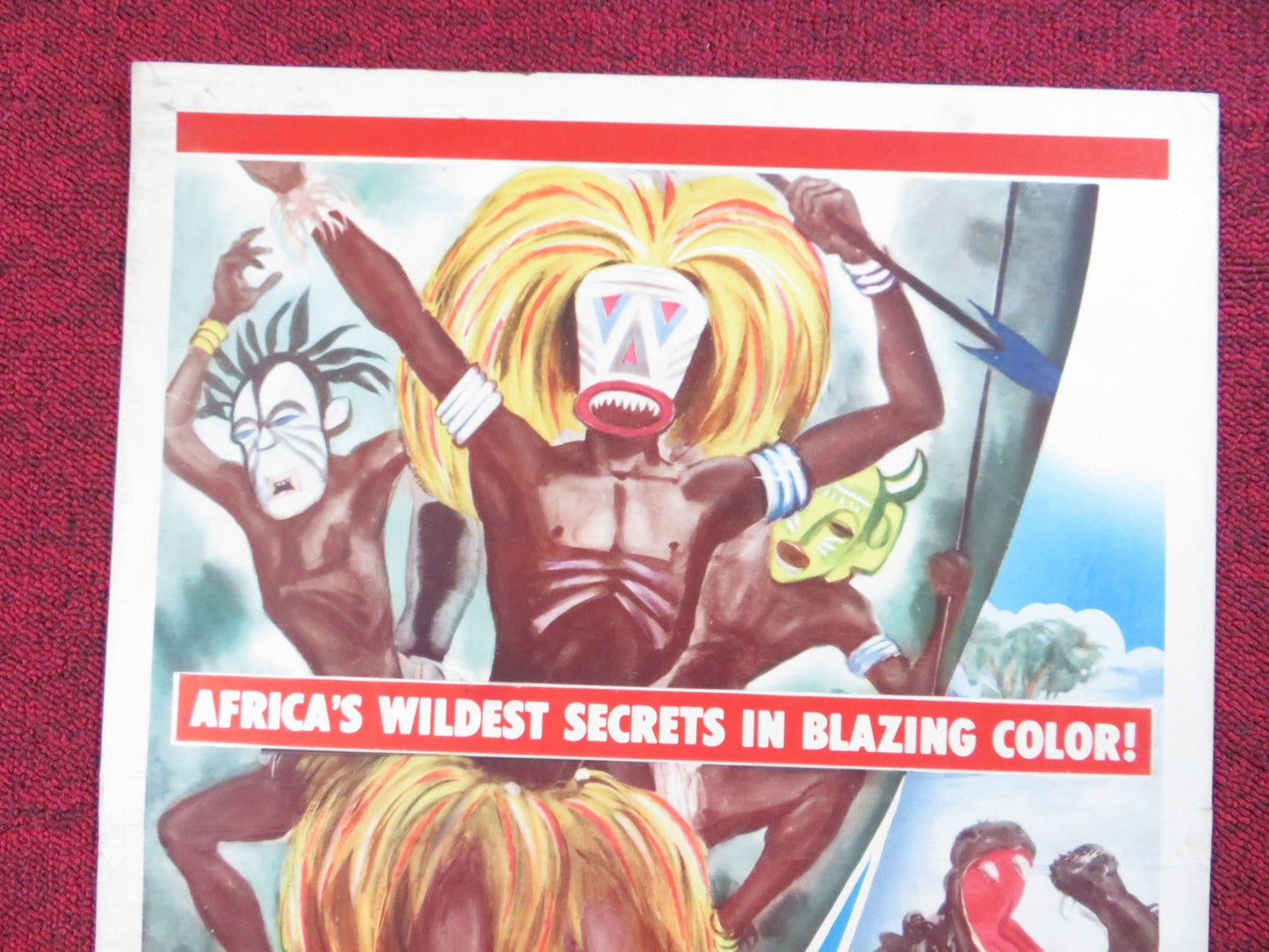 SAVAGE SPLENDOR US INSERT (14"x 36") POSTER ARMAND DENIS LEWIS COTLOW 1949 Rendezvous Cinema Movie posters