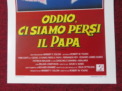 SAVING GRACE ITALIAN LOCANDINA (27.5"x13") POSTER TOM CONTI 1987 Movie posters