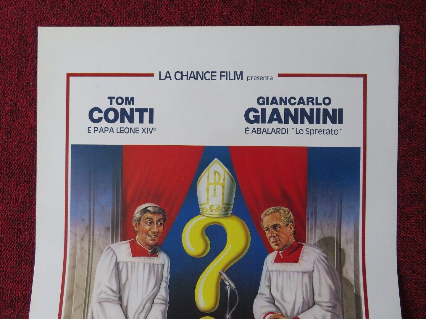 SAVING GRACE ITALIAN LOCANDINA (27.5"x13") POSTER TOM CONTI 1987 Movie posters