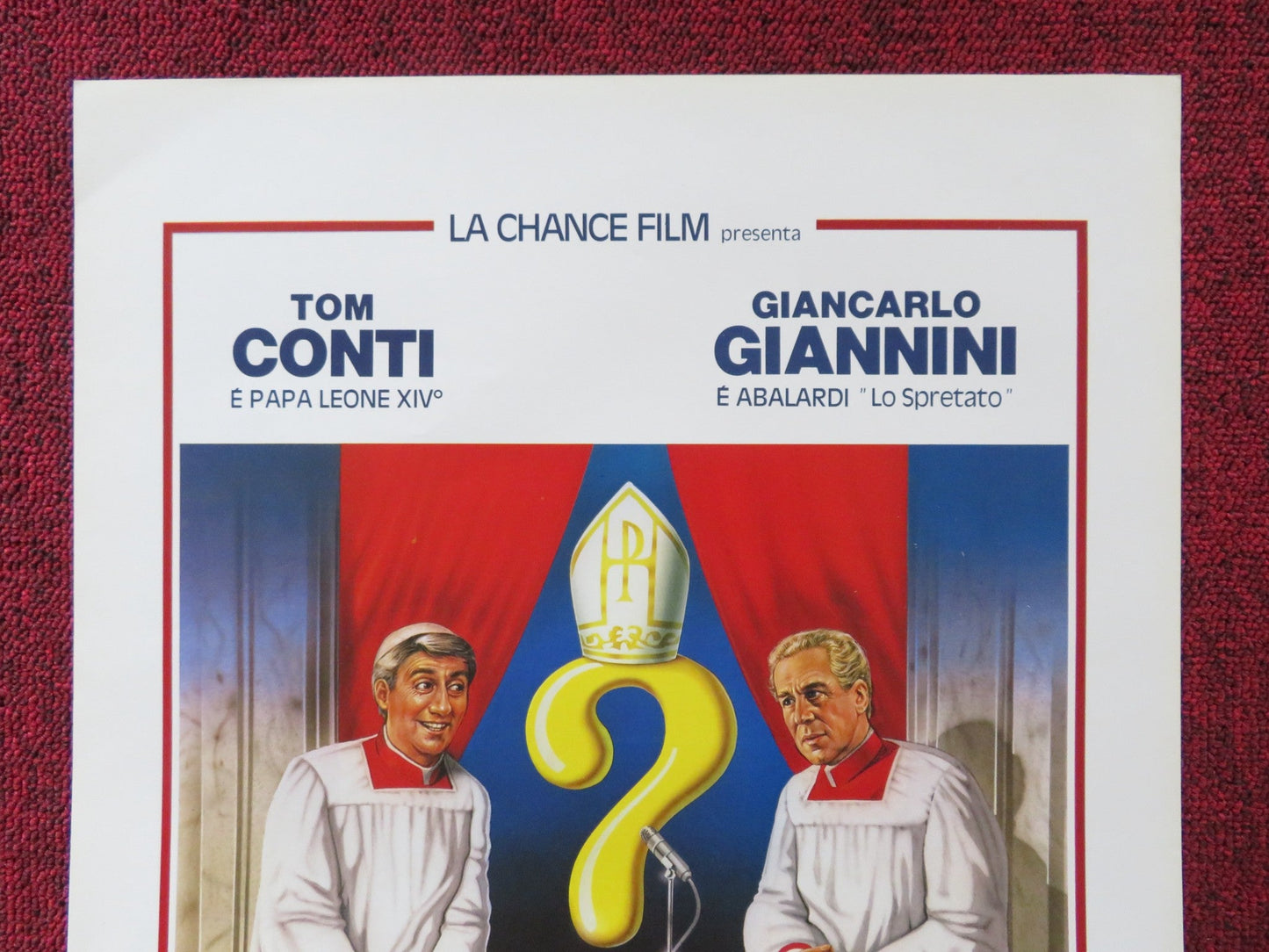 SAVING GRACE ITALIAN LOCANDINA POSTER TOM CONTI GIANCARLO GIANNINI 1986 Rendezvous Cinema Movie posters